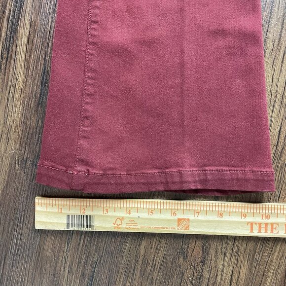 Level 99 Jeans Flare Boot Cut Retro Low Rise Red Color Sz 28 - Picture 10 of 11